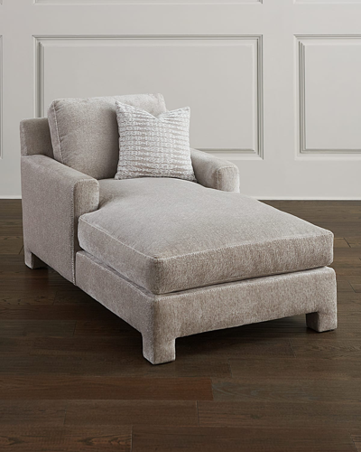 Bernhardt Mily Chaise In Stone