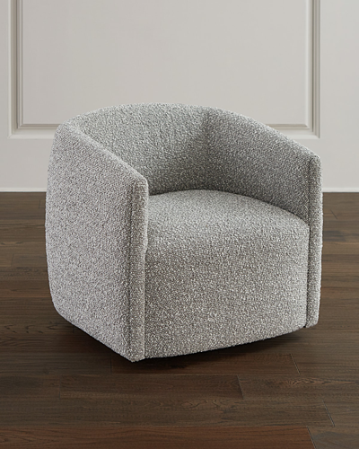 Bernhardt Aline Swivel Chair In Gray