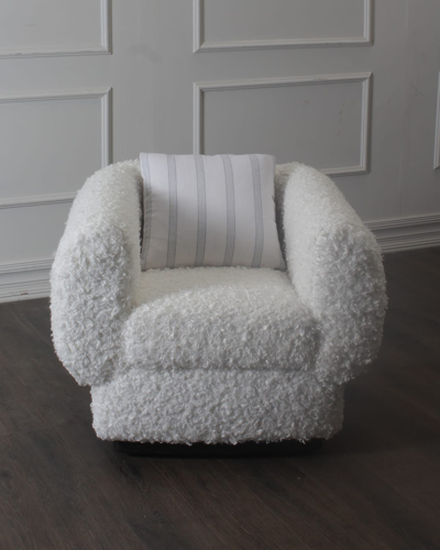 Peninsula Home Collection Fresco Lounge Chair In White