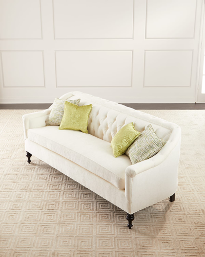 Old Hickory Tannery Leslie Sofa, 89" In White