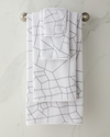 Graccioza Amalia Bath Towel In White/silver