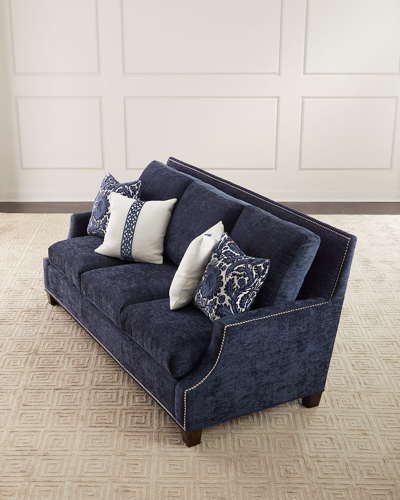 Massoud Harrington Sofa, 89" In Blue