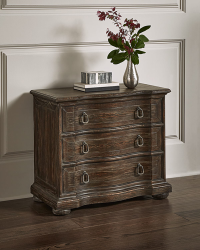 Hooker Furniture Traditions Three-drawer Nightstand In Rich Brown