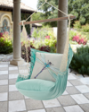Magnolia Casual Swing With Dragonfly Pillow In Green