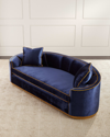 Haute House Veronica Sofa, 107.5" In Navy
