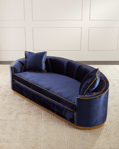 Haute House Veronica Sofa, 107.5" In Blue