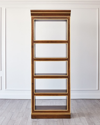 Global Views Calvin Center Library Bookcase In Brown