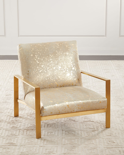 Massoud Elliot Metal Frame Chair In Gold