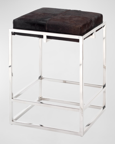 Jamie Young Shelby Hairhide Counter Stool 27"