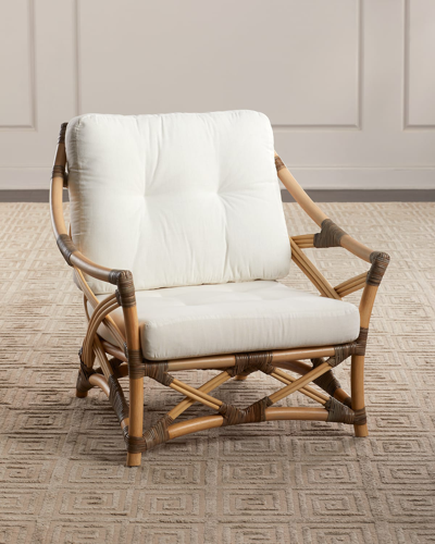 Jamie Young Dune Lounge Chair In Off White