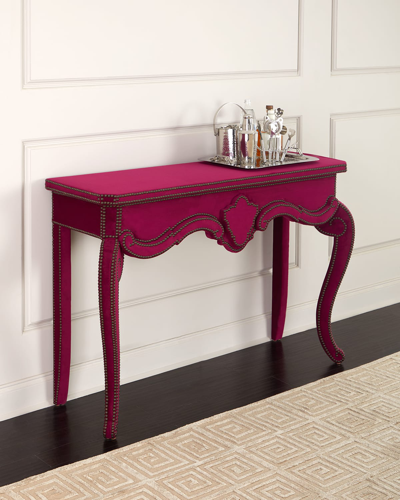 Haute House Georgia Console Table In Fuchsia