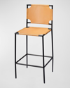 Jamie Young Asher Bar Stool In Cashew