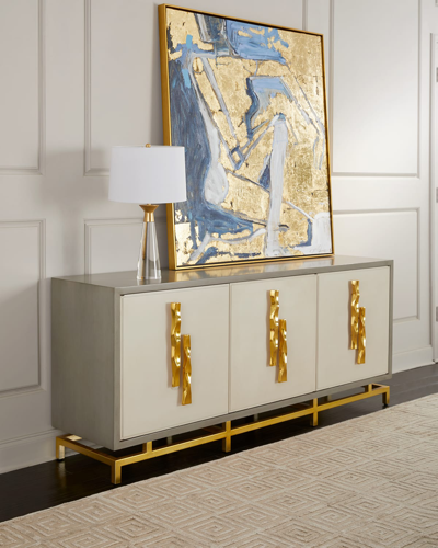 Ambella Origami Console In Gray