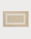 Matouk Adelphi Cotton Bath Rug In Dune