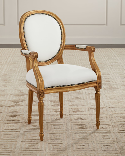 Old Hickory Tannery Serena Dining Armchair In White