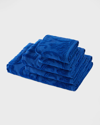Dolce & Gabbana Casa Dg Logo 5-piece Cotton Towel Set In Blue