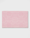 Dolce & Gabbana Casa Dg Logo Cotton Bath Mat In Pink
