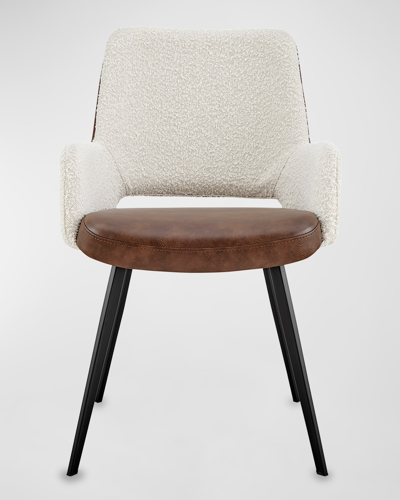 Euro Style Desi Armchair In Ivory
