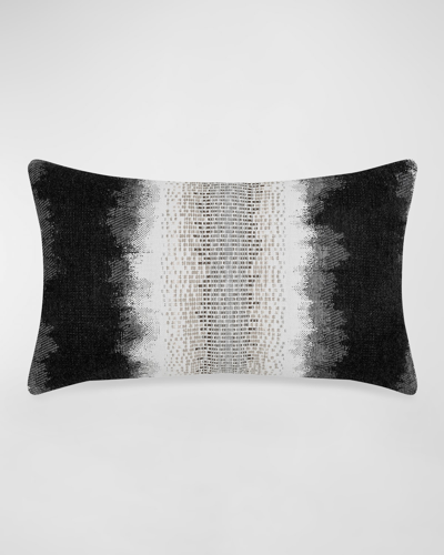 Elaine Smith Resilience Indoor/outdoor Pillow, 12" X 20" In Charcoal