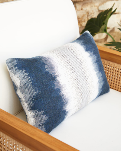 Elaine Smith Resilience Indoor/outdoor Pillow, 12" X 20" In Blue