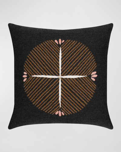 Elaine Smith Direction Outdoor Pillow In Black