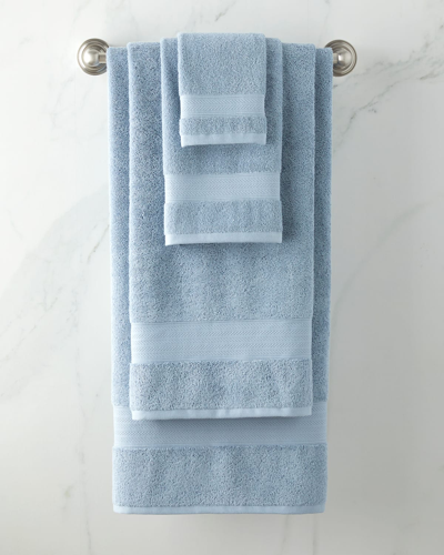 Ralph Lauren Dawson Organic Cotton Wash Towel In Cascade Blue