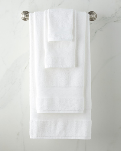 Ralph Lauren Dawson Organic Cotton Wash Towel In Oxford White