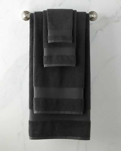 Ralph Lauren Dawson Organic Cotton Wash Towel In Black