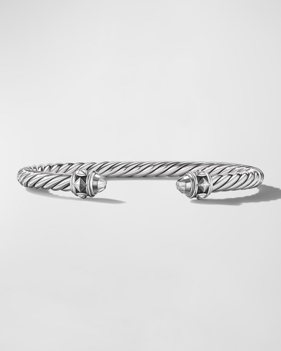 David Yurman 5mm Renaissance Cable Bracelet In Blackened Silver
