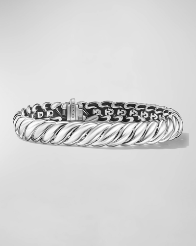 David Yurman Sculpted Cable Bracelet In Silver, 8.5mm In Ss