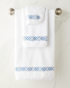 Graccioza Milano 800 Thread-count Hand Towel In White/navy