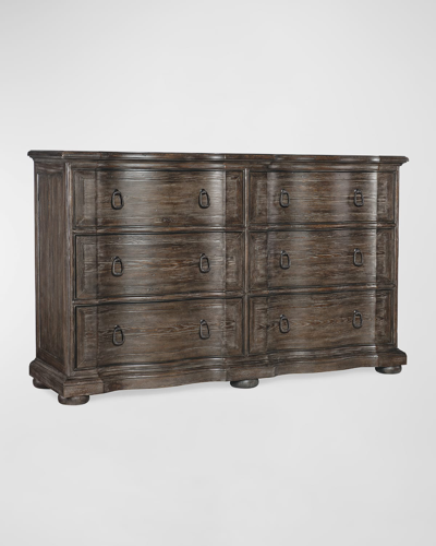 Hooker Furniture Traditions 6-drawer Dresser In Brown