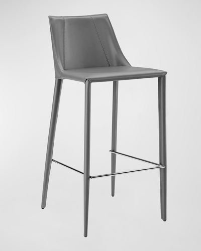 Euro Style Kalle 30" Bar Stool In Gray