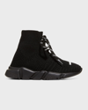 BALENCIAGA KID'S SPEED SOCK KNIT LACE-UP trainers