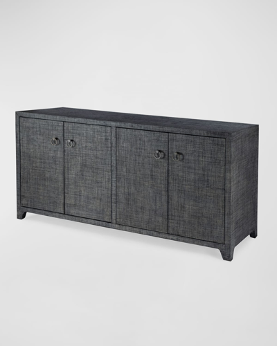 Butler Specialty Co Balboa Raffia Sideboard In Charcoal Raffia