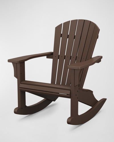 Polywood Seashell Rocking Chair In Brown
