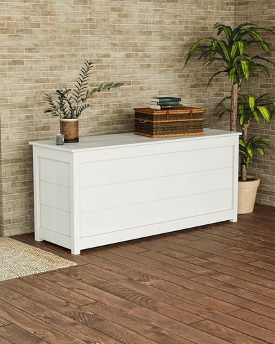 Polywood 68" Console Table With Storage In White