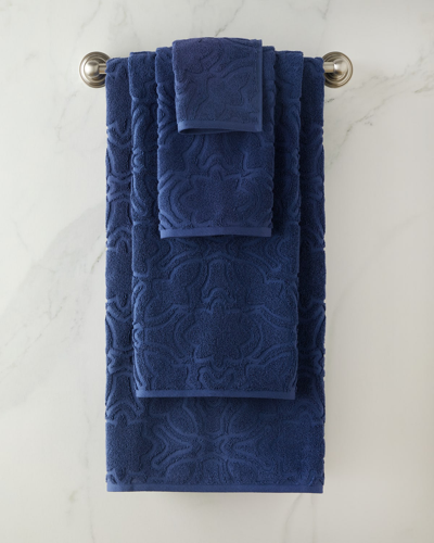 Sferra Moresco Wash Cloth In Blue