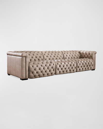 Hooker Furniture Savion Grandier Power Recliner Sofa With Power Headrest In Brown