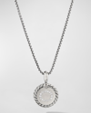 David Yurman Cable Collectibles Initial Pendant With Diamonds In Silver, 28mm In O