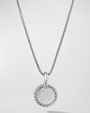 David Yurman Sterling Silver Cable Collectibles Initial Charm Necklace With Diamonds, 18 In Initial U