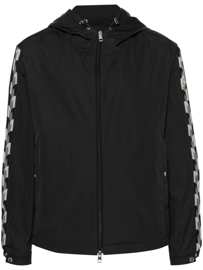 Moncler Black Moyse Hooded Jacket In Schwarz