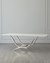 Global Views Chorda Dining Table - 84" In Nickel