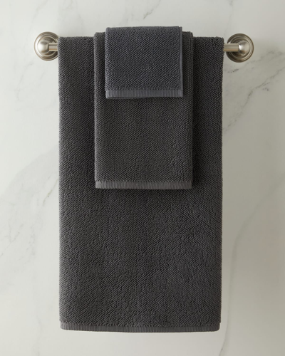 Kassatex Veneto Wash Towel In Charcoal