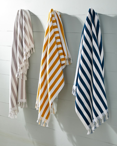 Kassatex Cannes Beach Towel In Yellowwhite