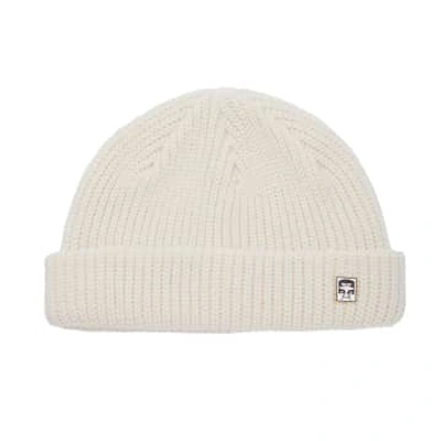 Obey Micro Beanie In White
