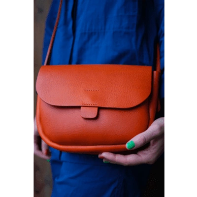 Kate Sheridan Mandarin Orbed Tab Bag In Brown