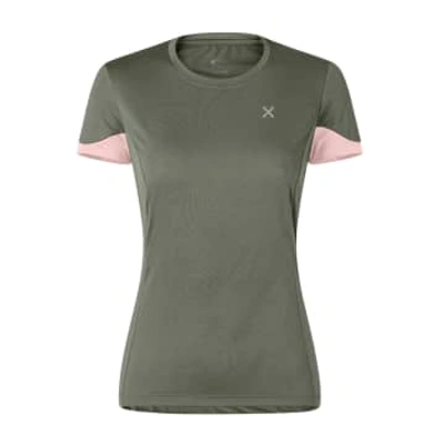 Montura T-shirt Join Donna Verde Salvia/light Rose In Green