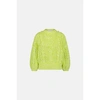 FABIENNE CHAPOT SUZY 3/4 SLEEVE PULLOVER IN LOVELY LIME