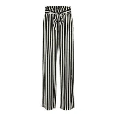 Anorak Lollys Laundry Vicky Trousers Black White Stripe